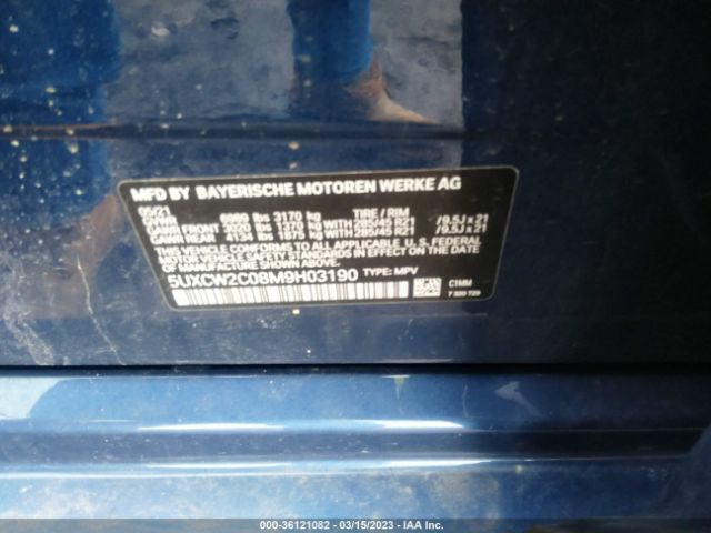 5UXCW2C08M9H03190 BMW X7 Xdrive40i