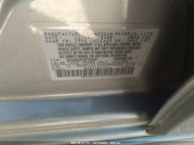 Nissan SENTRA SR 2014 3N1AB7AP7EY330267 Image 10