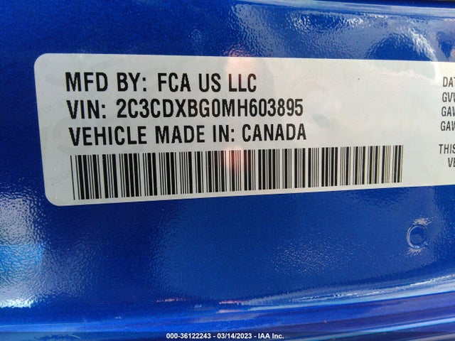 Dodge Charger Sxt 2021 2C3CDXBG0MH603895 Image 9