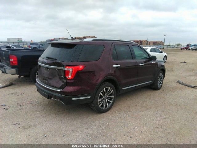 2018 FORD EXPLORER PLATINUM VIN: 1FM5K8HT5JGC84484
