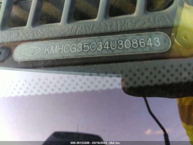 2004 HYUNDAI ACCENT GL/GT VIN: KMHCG35C34U308643