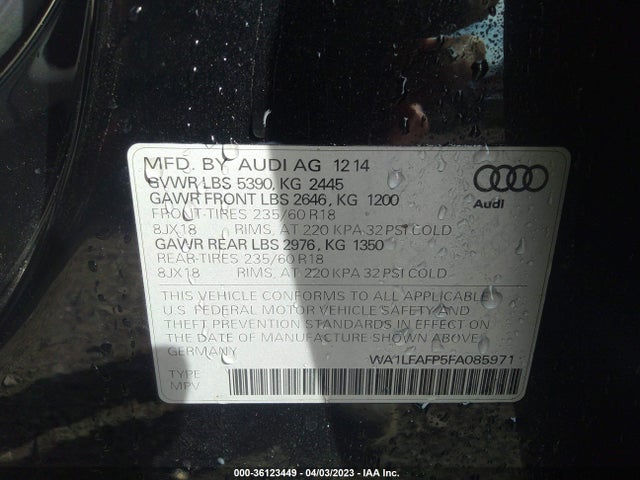 WA1LFAFP5FA085971 Audi Q5 Premium Plus