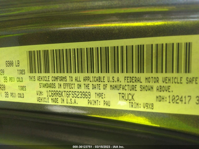 1C6RR6KT6FS523969 RAM 1500 Express
