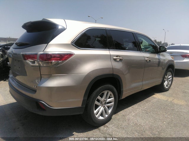 2015 TOYOTA HIGHLANDER LE VIN: 5TDZARFH1FS009348