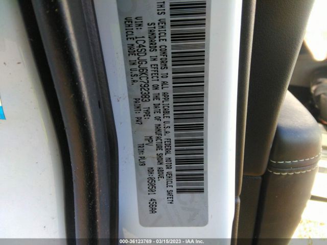 1C4SDJGJ6KC792383 Dodge Durango Srt