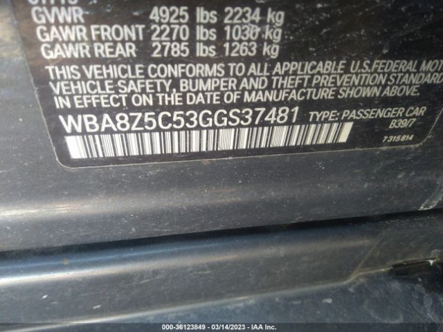 WBA8Z5C53GGS37481 BMW 3 Series Gran Turismo 328i Xdrive
