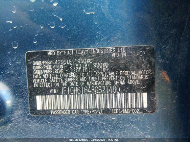 JF1GH61648G821480 Subaru Impreza Wagon I