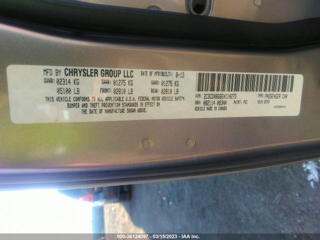 Dodge Charger Se 2014 2C3CDXBG6EH114273 Image 9