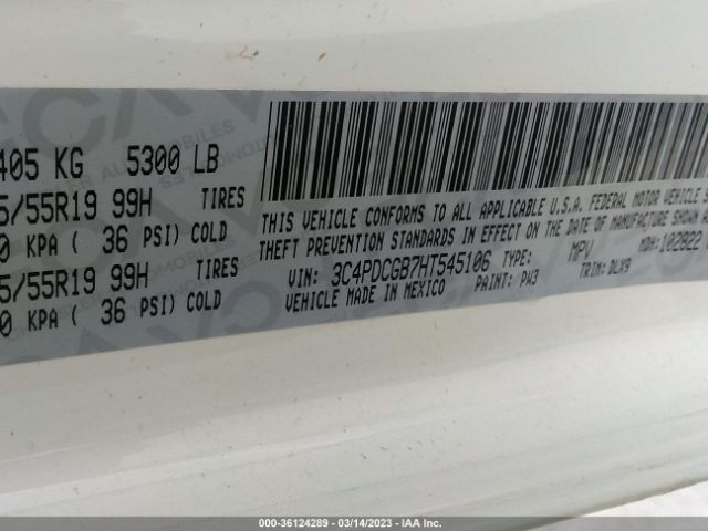 3C4PDCGB7HT545106 Dodge Journey Crossroad Plus