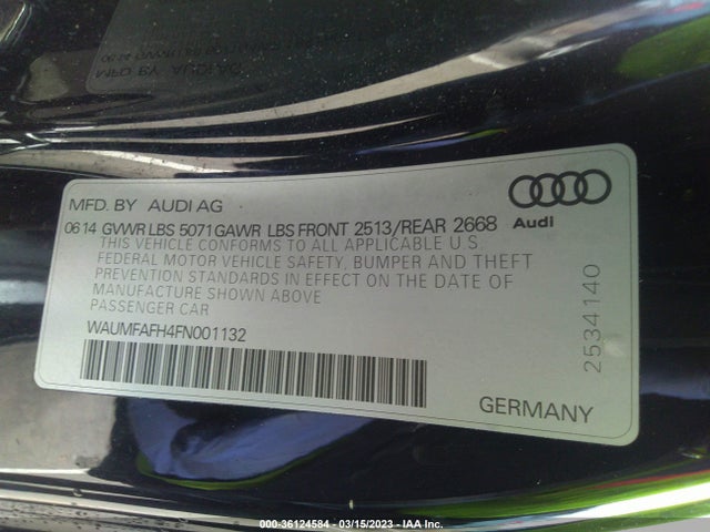 2015 Audi A5, VIN: WAUMFAFH4FN001132
