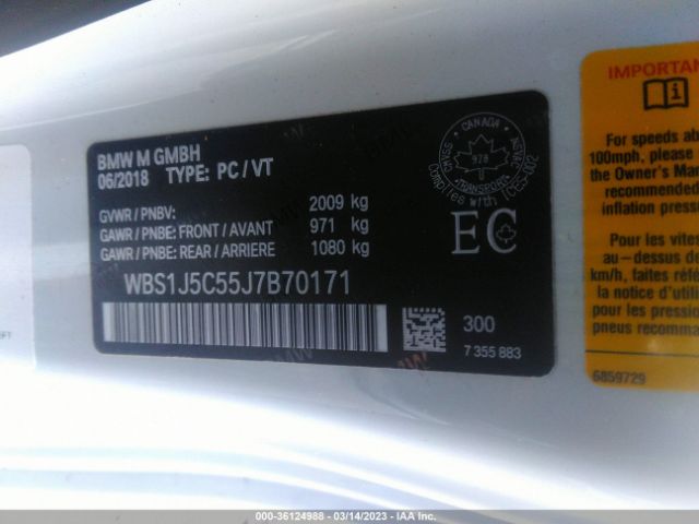 WBS1J5C55J7B70171 BMW M2