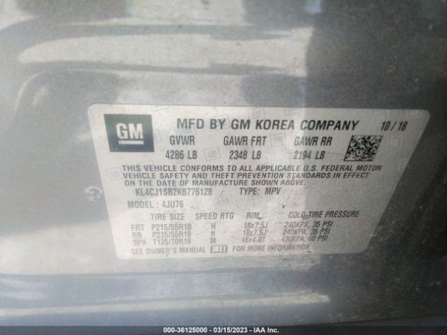 KL4CJ1SB2KB776128 Buick Encore Sport Touring