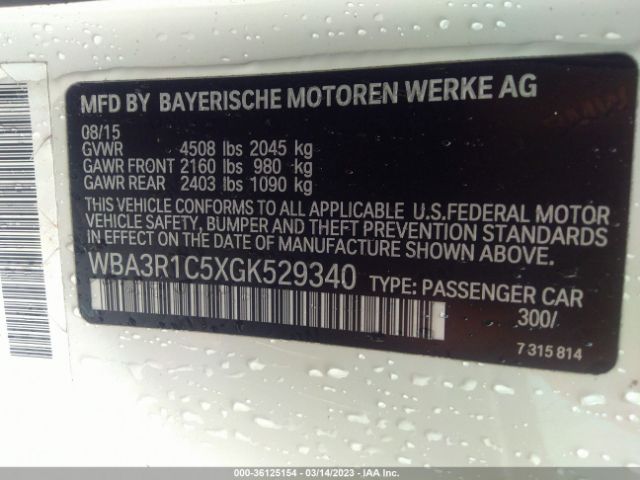 WBA3R1C5XGK529340 BMW 4 Series 435i