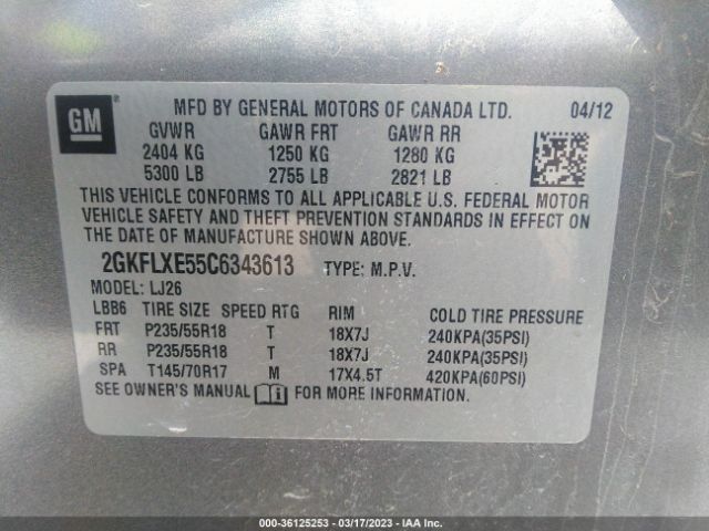 2GKFLXE55C6343613 GMC Terrain Slt-2