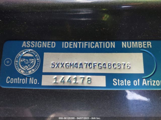 5XXGM4A70FG480876 KIA Optima Lx
