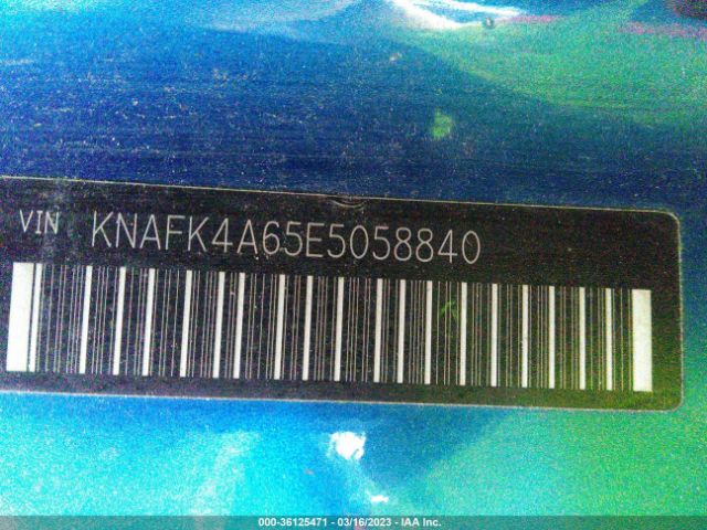 KNAFK4A65E5058840 KIA FORTE LX