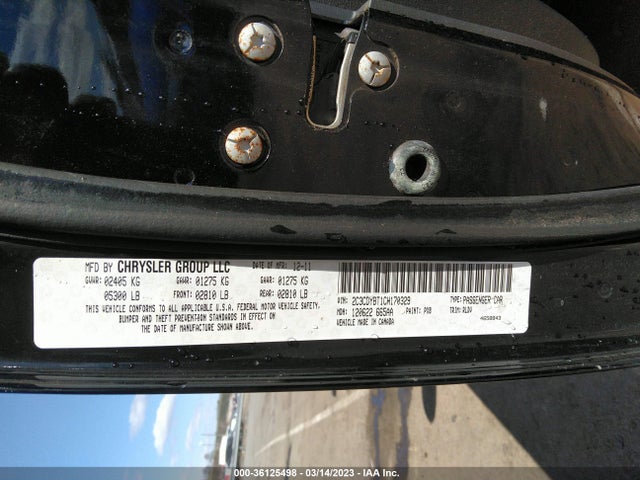 2012 DODGE CHALLENGER R/T CLASSIC VIN: 2C3CDYBT1CH170329