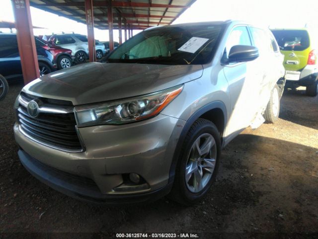 Toyota Highlander Limited 2015 5TDYKRFH1FS100225 Image 2