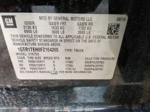 1GTR1TEH8FZ164265 GMC SIERRA 1500