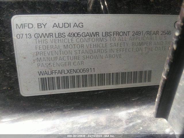 WAUFFAFLXEN005911 Audi A4 Premium Plus