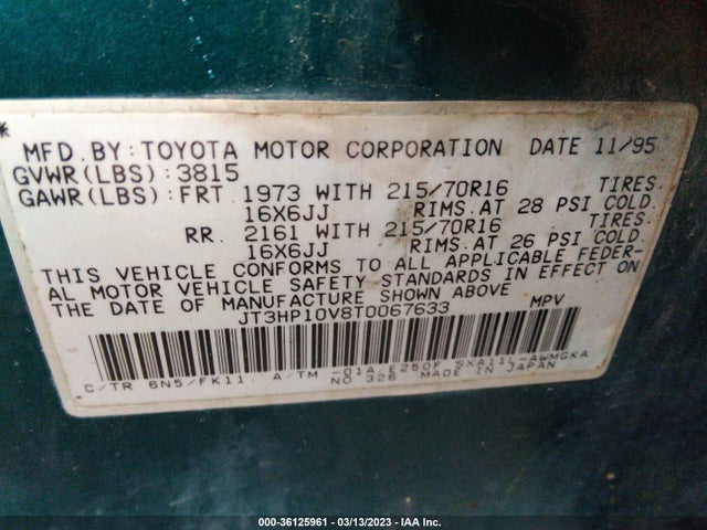 Toyota RAV4 1996 JT3HP10V8T0067633 Image 10