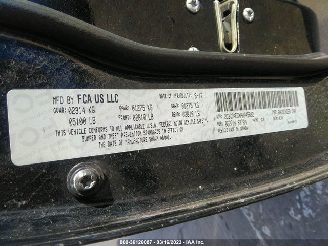 2C3CCAEGXHH645802 Chrysler 300 300c