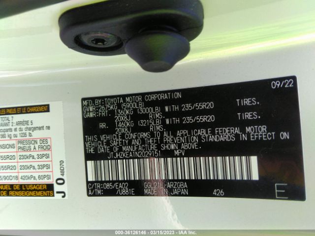 2022 LEXUS RX 350L JTJHZKEA1N2029151 Photo 8