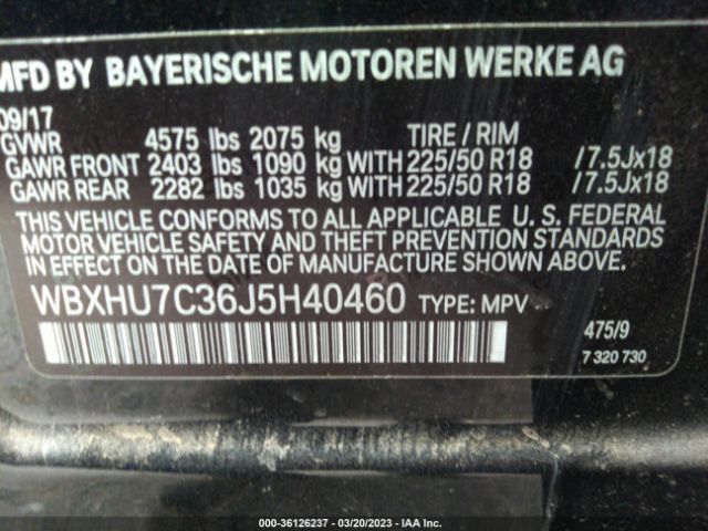 WBXHU7C36J5H40460 BMW X1 Sdrive28i