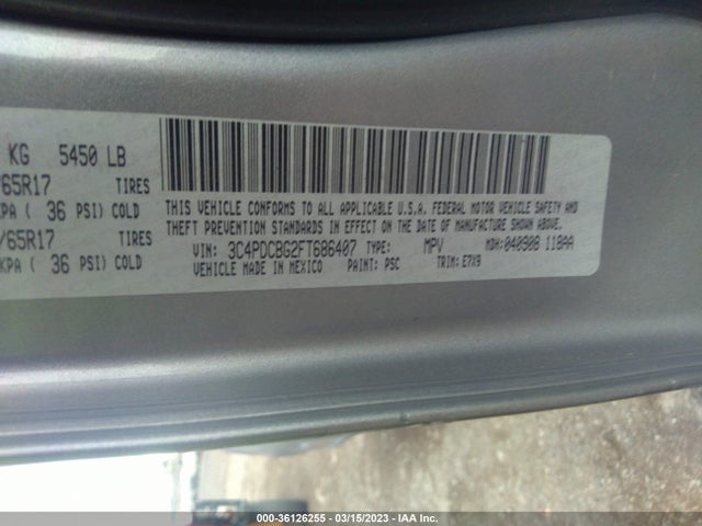 Dodge Journey Sxt 2015 3C4PDCBG2FT686407 Image 9