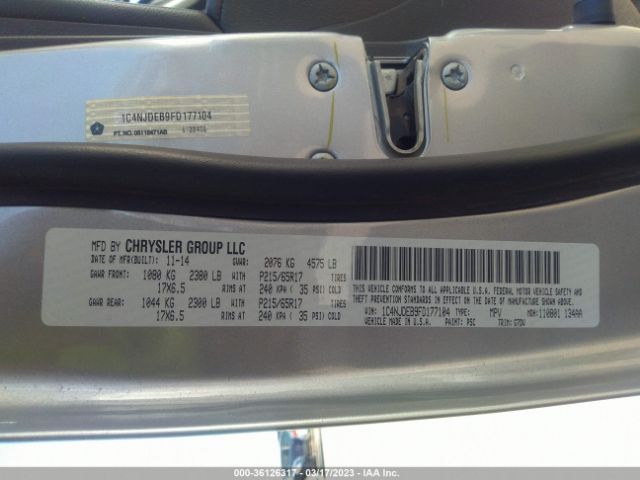 1C4NJDEB9FD177104 Jeep Compass Latitude