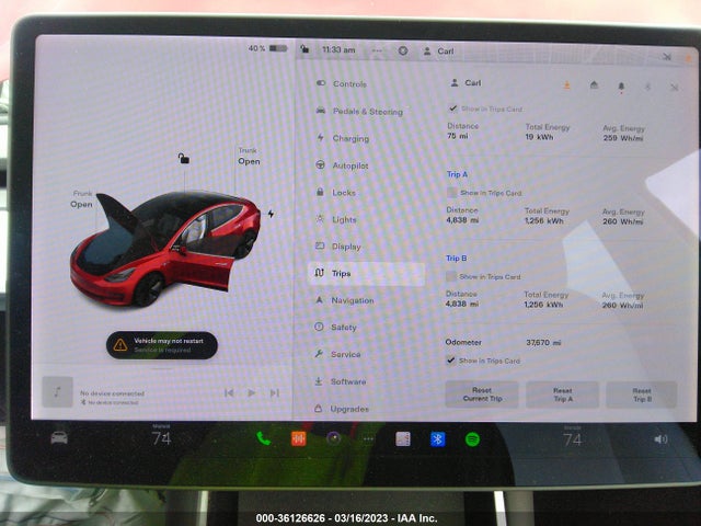 Tesla Model 3 Standard Range 2020 5YJ3E1EAXLF741171 Image 9