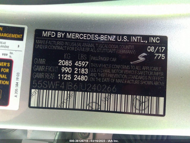 Mercedes-Benz C-class C 300 2018 55SWF4JB6JU240266 Image 9