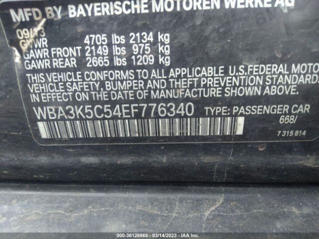 WBA3K5C54EF776340 BMW 3 Series 328d Xdrive
