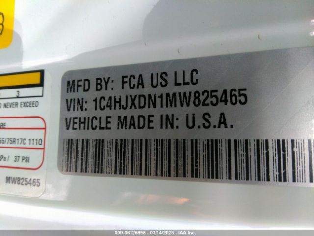 1C4HJXDN1MW825465 Jeep Wrangler Unlimited Willys