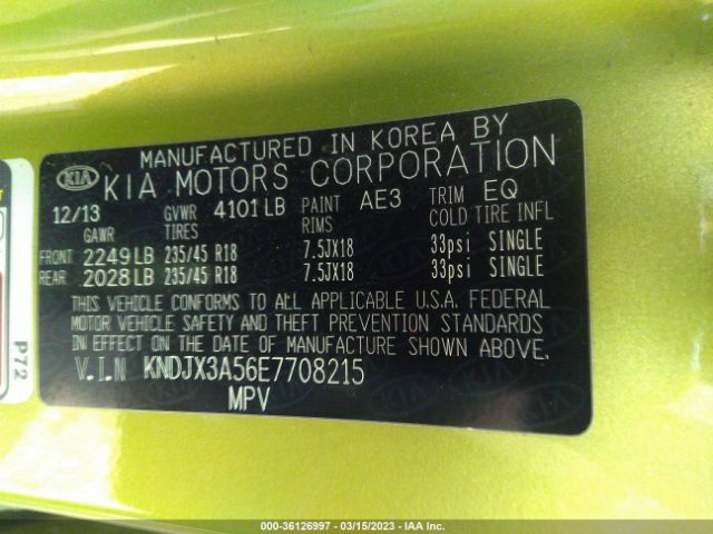 KNDJX3A56E7708215 KIA Soul !