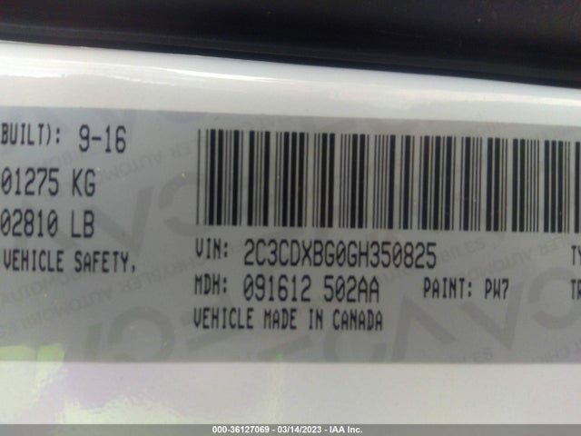 Dodge Charger Se 2016 2C3CDXBG0GH350825 Image 9