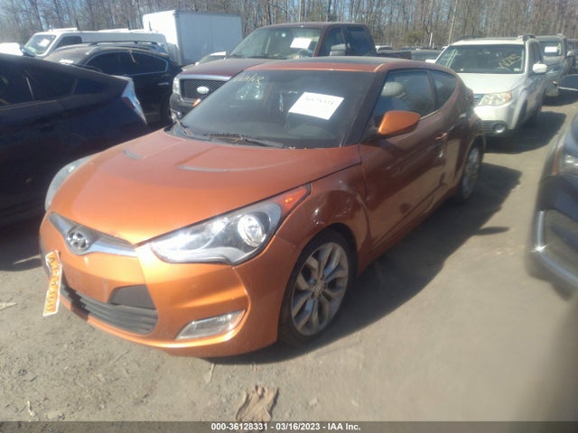 2012 HYUNDAI VELOSTER W/BLACK INT VIN: KMHTC6AD1CU053226