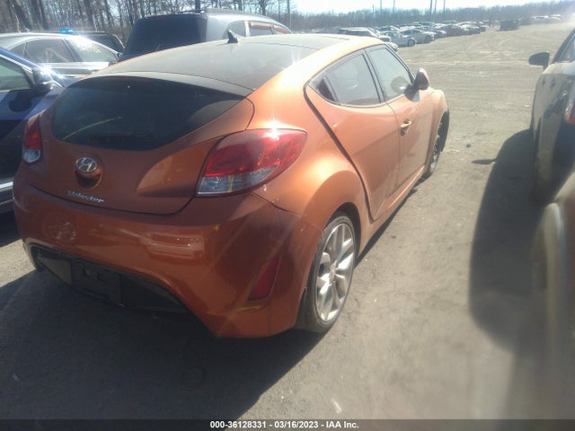 2012 HYUNDAI VELOSTER W/BLACK INT VIN: KMHTC6AD1CU053226