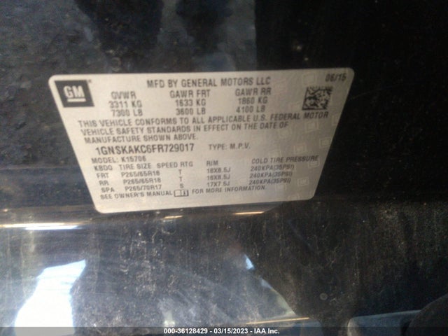 Chevrolet Tahoe Ls 2015 1GNSKAKC6FR729017 Image 10