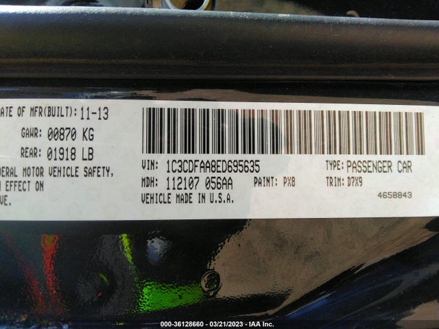 Dodge DART SE 2014 1C3CDFAA8ED695635 Image 9