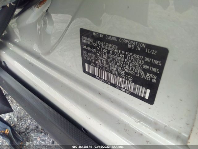 JF2GTHSC9PH289758 Subaru Crosstrek Sport