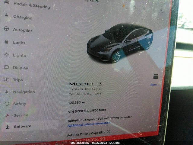 Tesla Model 3 Long Range 2018 5YJ3E1EB9JF054883 Image 8