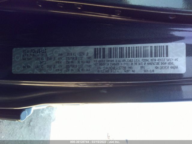 1C4HJXEN8LW167799 Jeep Wrangler Unlimited Sahara