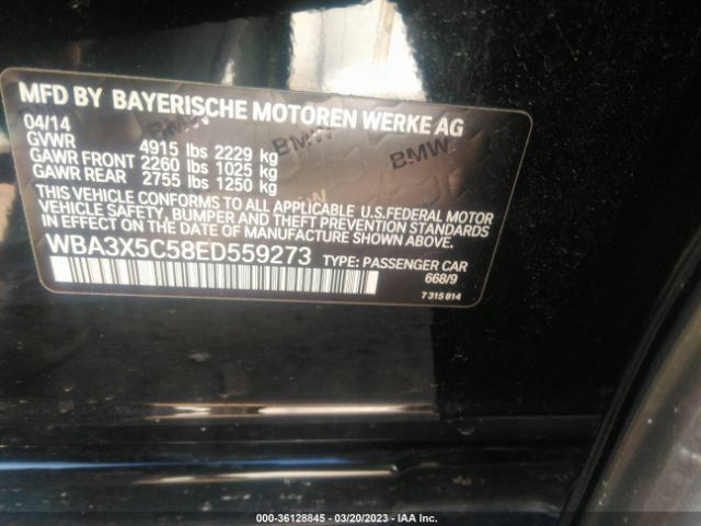 WBA3X5C58ED559273 BMW 3 Series Gran Turismo 328i Xdrive