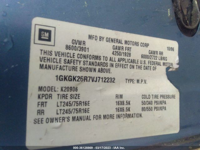 1GKGK26R7VJ712232 GMC Suburban