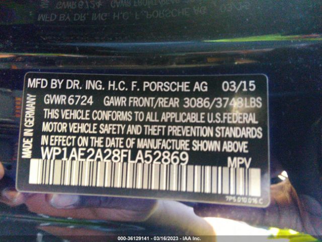 WP1AE2A28FLA52869 Porsche Cayenne S E-hybrid
