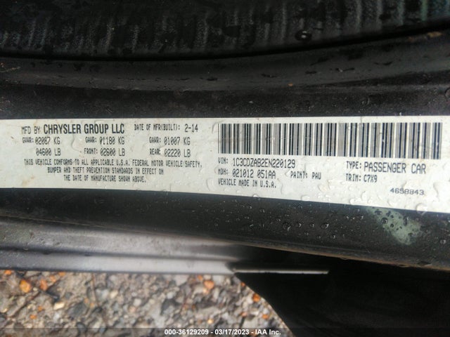Dodge AVENGER SE 2014 1C3CDZAB2EN220129 Image 10