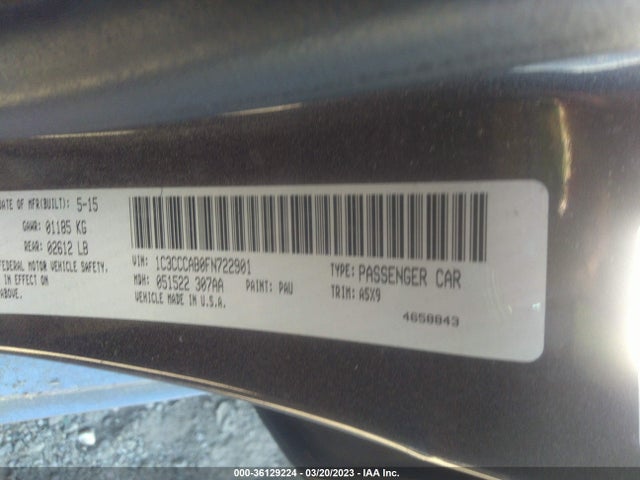 Chrysler 200 Limited 2015 1C3CCCAB0FN722901 Image 9