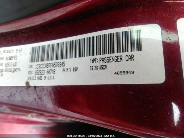 1C3CCCAB7FN520945 Chrysler 200 Limited