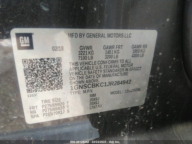 Chevrolet Tahoe Lt 2018 1GNSCBKC1JR284942 Image 9